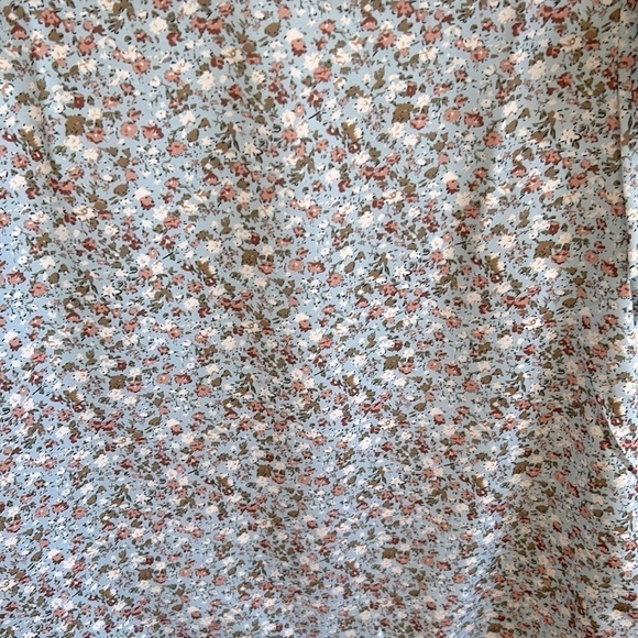 Blue Boho Floral Blouse - Picture 6 of 6